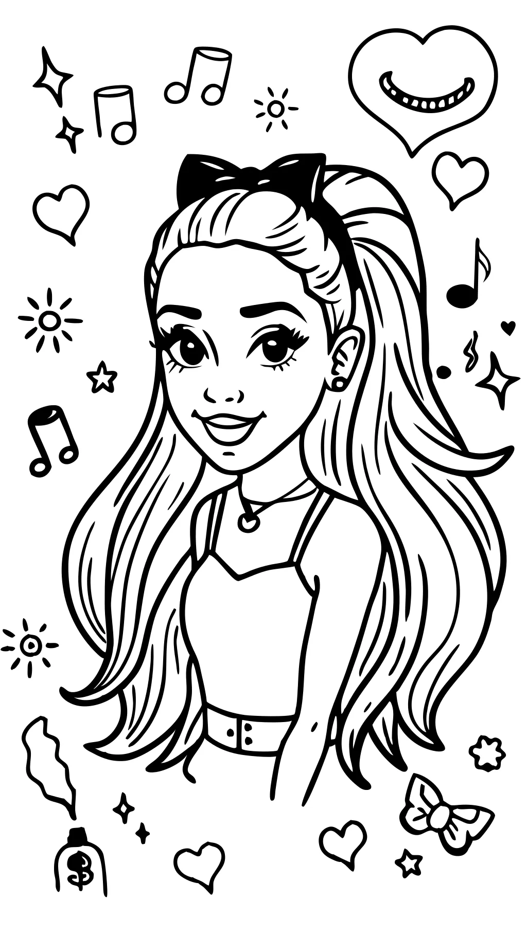 coloriages d’Ariana Grande